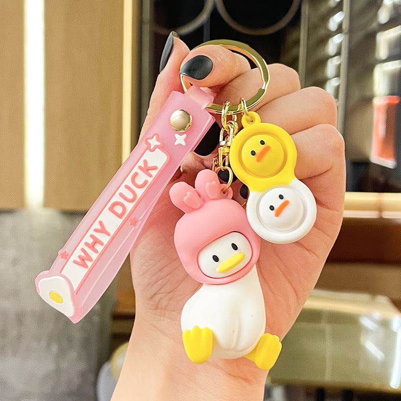 Wholesale Crooked Duck Pvc Keychain